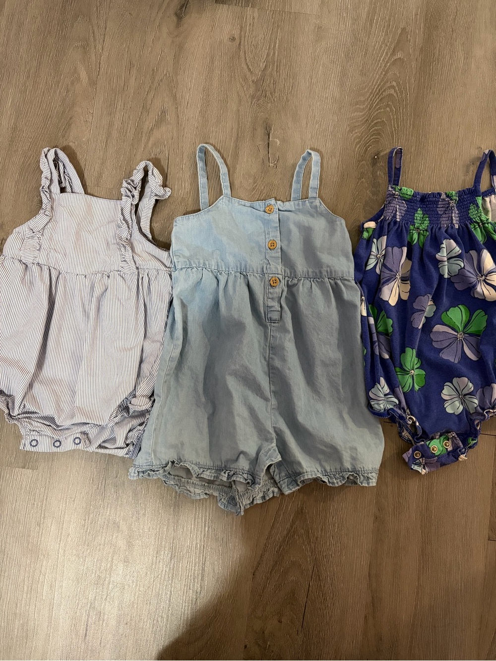Three 18 Month Carter’s Girl One Piece Outfits